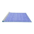 thumbnail image 2 of Ahgly Company Machine Washable Indoor Rectangle Abstract Blue Modern Area Rugs, 2' x 5', 2 of 4