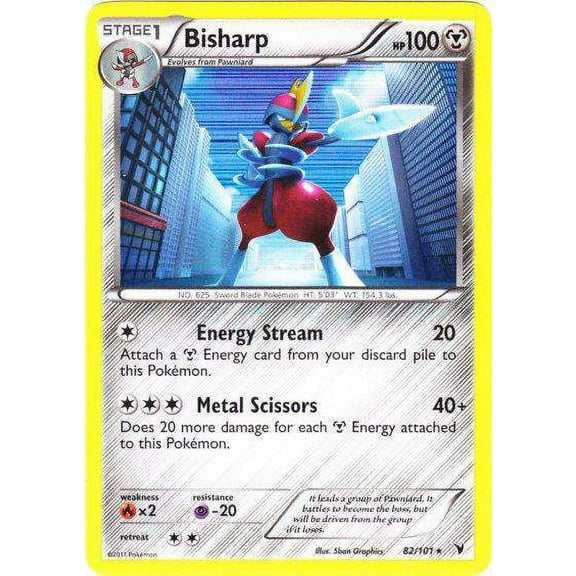 Pokemon Noble Victories Holo Rare Rare Holo Bisharp #82