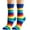 Blue, variant on Rainbow Socks Tube Socks Casual Men's And Women's Socks Colorful Rainbow Color Striped Socks