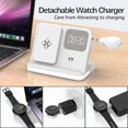 thumbnail image 2 of 6 in 1 Wireless Charging Station Compatible with Apple Multiple Devices iPhone, AirPods, and Apple Watch - Phone Wireless Charger Fast Charging with Night Lamp and Clock, 2 of 5