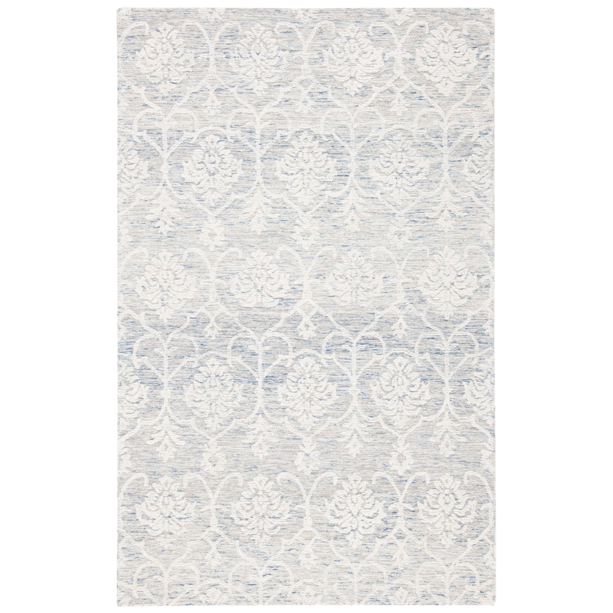SAFAVIEH Metro Sutton Medallion Area Rug, Light Blue/Ivory, 5' x 8'