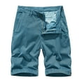 thumbnail image 2 of AXXD Blue Basketball Shorts Men Plus Size Cargo Shorts Multi-Pockets Relaxed Summer Beach Shorts Clearance, 2 of 3