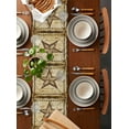 thumbnail image 5 of Hokiten Table Runners 72 Inches Long Dress Scarves, Brown Texas Star Country Farmhouse Kitchen/Dining Table Runner, Coffee Tablerunners, Western Stars Retro 13x72 Inch, 5 of 7