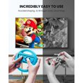 thumbnail image 2 of Volante compatible con Nintendo Switch Wheel, accesorios de uso familiar compatibles con los controladores JoyCon de Switch, paquete de 2 (azul y rojo), 2 of 5