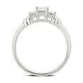 thumbnail image 3 of 1.0 Carat T.W. Princess Diamond 14K White Gold 3 Stone Engagement Ring. (J/I2-I3), 3 of 5