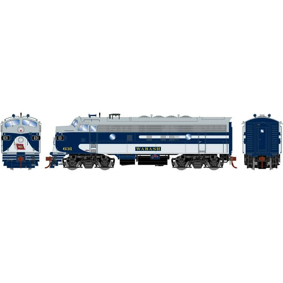 Athearn HO F7A WAB #631 ATHG19590 HO Locomotives