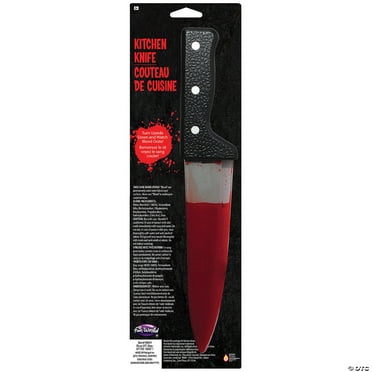 13" Bleeding Kitchen Knife Costume Accessory