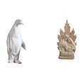 thumbnail image 1 of Escultura de resina de familia de pingüinos, artesanía coleccionable, adorno decorativo, figura de animal, estatua clásica cristiana católica para mes, 1 of 8