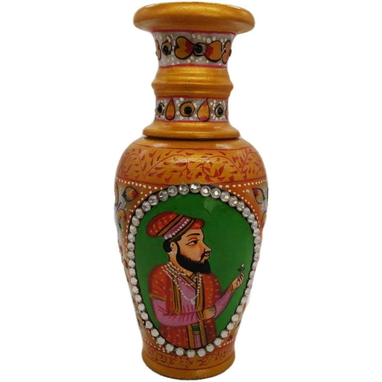 Handicraft Flower Vase with Antique Design Decorative Home, Offices, Best  Gifting, Made by Awarded Indian Artisan