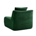 thumbnail image 4 of LiviNest Armless Modular Sofa No Assembly Required, Green Teddy Fabric Single Seat Couch with Pillow for Small Apartment Living Room, 4 of 6