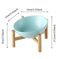 thumbnail image 3 of Elevated Ceramic Cat Bowls Vomit Feeder With Stand Non Slip Container For & Puppies, 3 of 4