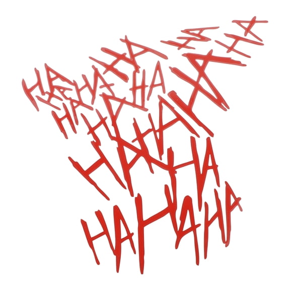 Unique Bargains Reflective Bumper Decal Red Square Hahaha Reflective Car Sticker Personalized Decoration