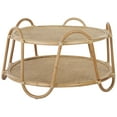 thumbnail image 4 of Safavieh Althea Scandinavian Round Rattan Coffee Table, Natural, 4 of 10