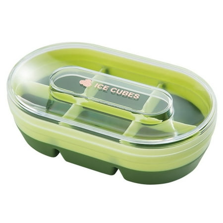

Hahasong Large Capacity Ice Storage Box with Cover - Easily Demold 6 Grids Storage Bin Ice Cube Maker Tray Kitchen Tool