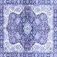 thumbnail image 1 of Ahgly Company Indoor Square Abstract Blue Modern Area Rugs, 7' Square, 1 of 4