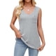 thumbnail image 2 of Camisetas Sin Mangas de Verano para Mujer, Camisetas Sin Mangas, Cuello en V, Ropa Informal Holgada, Conjuntos. Gris L, 2 of 10