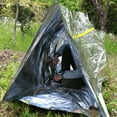 Rothco Silver Reflective Survival Tent - 2 Person Emergency Shelter, Lightweight, Includes Rope