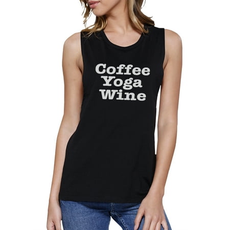 365 Printing - Coffee Yoga Wine Work Out Muscle Tee Cute Workout ...