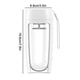 thumbnail image 2 of Botella mezcladora eléctrica automática de 600 ml con báscula, recargable por USB, portátil, para mezclar proteínas en polvo, licuadora a prueba de fugas para batidos, café y azúcar., 2 of 4