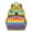 Multicolor, variant on Trippy Abstract Geometric School Backpack Adjustable Padded Straps Chest Buckle Spacious Durable Backpack For Elementary School