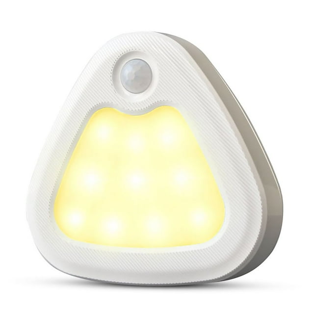 DEBGFS LED Night Light Automatic Wall Mount Dimmable Nightlight Bedroom Battery-Operated Lamp Home Lighting Kit,warmwhite