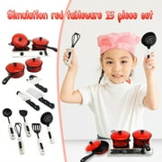 Kids Kitchen Toy 13Pcs/set Cookware with Play Food Toy Set Kitchen Pretend Play