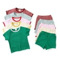 thumbnail image 2 of LYMAYTER Kids Boys Girls Cotton Tees Outfit Infant Casual Short Sleeve Tops Set for 9 Months - 5 Years, 2 of 10