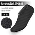 thumbnail image 2 of YOUYEDIAN Toddler Water Shoes Barefoot Beach Vacation Sneakers Summer Slip on Non Slip Aqua Socks Shoes Waterproof Camping Swim Shoes (Black, 16 Big Kid), 2 of 4