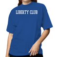 thumbnail image 2 of Smartprints Liberty Club Bold Varsity Women's T-Shirt Royal Blue, Cotton, S, 2 of 4