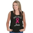 thumbnail image 3 of Hope Faith love Breast Cancer Ribbon Tank Top Tee Shirt Women Brisco Brands S, 3 of 6