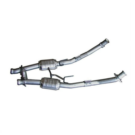 BBK 94-95 Mustang 5.0 High Flow H Pipe With Catalytic Converters - 2-1/2 Fits select: 1994-1995 FORD MUSTANG