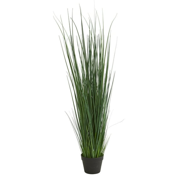 Nearly Natural 4' Plastic Grass Artificial Plant, Green