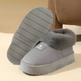 thumbnail image 7 of Platform Winter Snow Boots for Women In Cold Weather Fashion Casual Fleece Lined Warm Fuzzy Plush Slip on Ankle Booties, 7 of 7