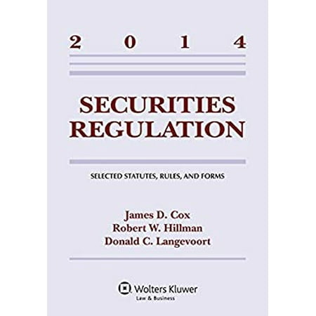 Securities Regulation: Selected Statutes Rules and Forms Supplement, Used [Paperback]