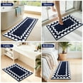 thumbnail image 3 of Findosom 4-Piece Bathroom Rugs Set,Non Slip Absorbent Bath Mat,Machine Washable Microfiber Quick Dry Bath Rug for Bathroom Bedroom Kitchen Shower Tub,Navy, 3 of 7