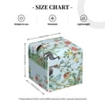 thumbnail image 4 of Kdxio Chinoiserie Floral Palm Tree Print Tissue Box Cover,Square Decorative PU Leather Facial Paper Case Organizer Holder Dispenser for Bathroom,Night Stands,Desk,Car 5.2''X5.2''X5.2'', 4 of 8