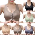 thumbnail image 4 of NIEWTR Front Closure Bras for Women, Full Coverage Wireless Bralettes, Soft Support Everyday Bras(Purple,XL), 4 of 4