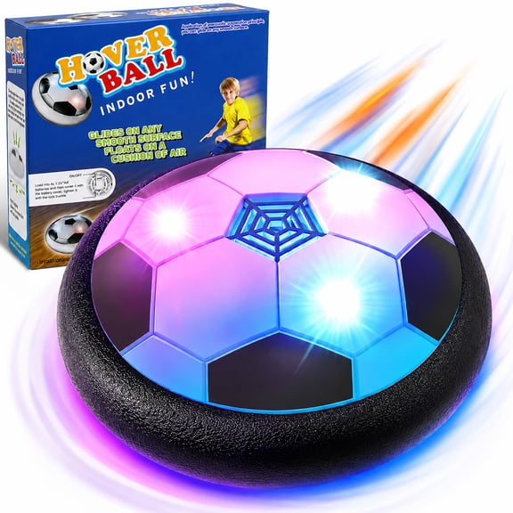 Zacro Hover Soccer Ball Toy for Kids, Indoor Light-Up Air Power Floating Soccer Toys for Kids Boys Girls 4 5 6 7 8 9 Years