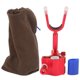 thumbnail image 1 of Soporte portátil para caña de pescar para aventuras de pesca al aire libre, soporte telescópico de aluminio rojo para caña de pescar, 1 of 8