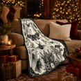 thumbnail image 3 of Detailed Moth Beetle Entomology Illustration Vintage Scientific, Mystical Gothic Scene, Warm Flannel Blanket for Office and Dorm, Art Lovers Graduation Gift, Gothic Home Decor, 3 of 9