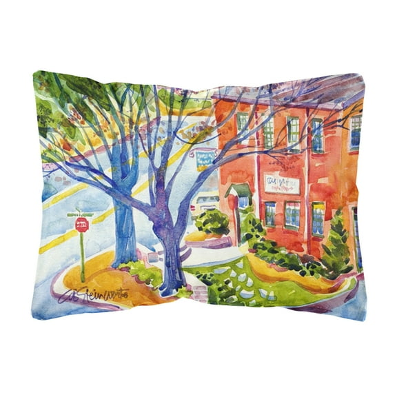 Carolines Treasures 6057PW1216 Harbour Decorative Canvas Fabric Pillow 12H x16W multicolor