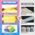 thumbnail image 2 of PLUHKN-6 Gallon Trash Bags Colored 0.94 Mil Thick - 150 Count Medium Garbage Bags for Bathroom, 22 Liter Plastic Wastebasket Liners for Home Office Kitchen, 2 of 4