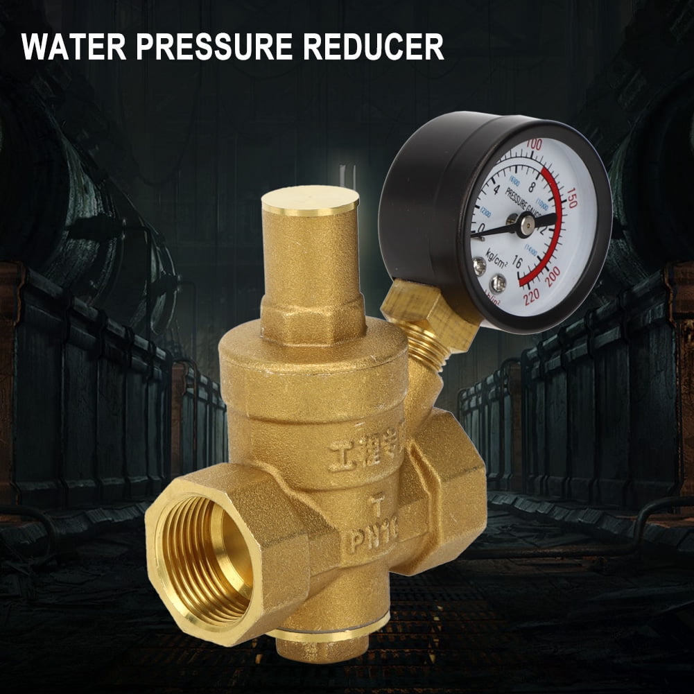DN20 Water Pressure Regulator DN20 Adjustable Brass Water Pressure Regulator with Gauge Meter for Replaceable Parts DN20 Water Pressure Regulator DN20 Adjustable Brass Water Pressure Regulator with Gauge Meter for Replaceable Parts