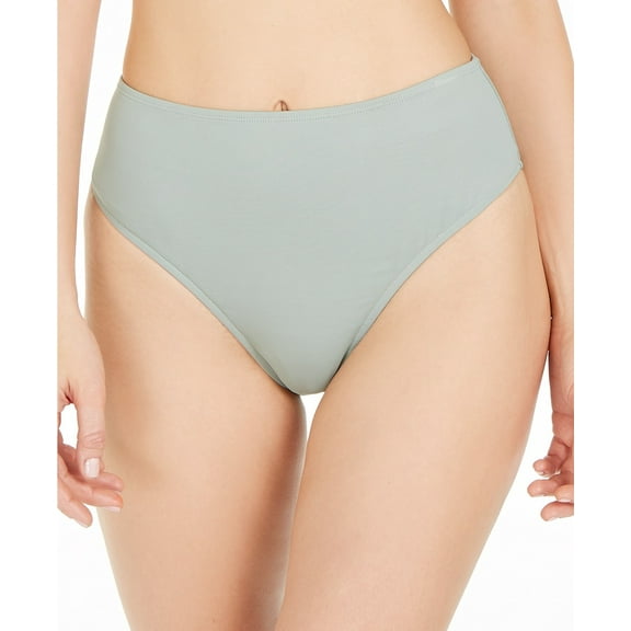 WeWoreWhat JADEITE Solid Emily High-Waist Bikini Swim Bottom, US Medium