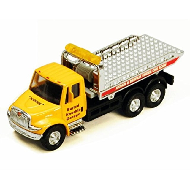 yellow tow truck toy