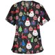 thumbnail image 1 of Verde Navidad mujer enfermería uniforme Scrub manga corta camiseta Navidad blusa Tee Tops/S/ kaili Sencillez, 1 of 5