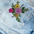thumbnail image 5 of 4 Sheets 60PCS Stick and Stitch Embroidery Paper Butterflies and Flowers Theme Stabilizer Water Soluble Hand Sewing for DIY Carves Shirts Coats Bags Towels, 5 of 9