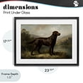 thumbnail image 4 of Stupell Industries Victorian On Alert Hunting Dog Black Framed Print Under Glass, 23 x 17, by Petals Prints Design, 4 of 8