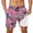 Pink, variant on Mens Swim Trunks with Zipper Pocket Lightweight Board Shorts for Beach Surfing Pink L