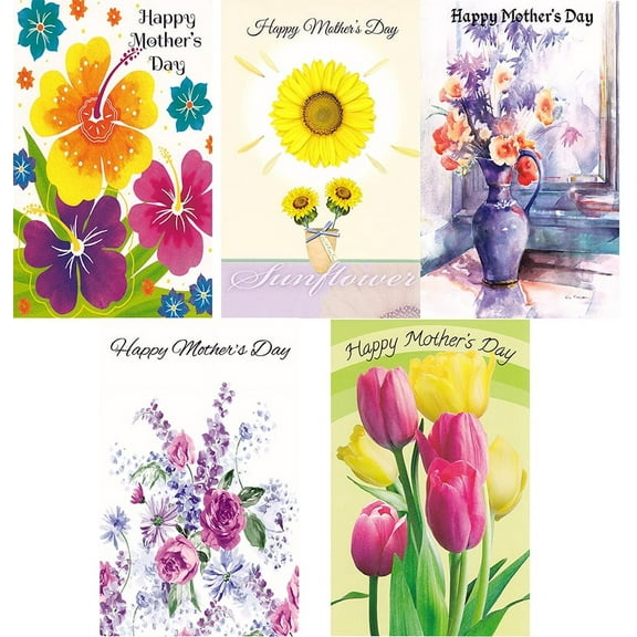 Harnel Assorted General Mother's Day Greeting Cards 60 Pack